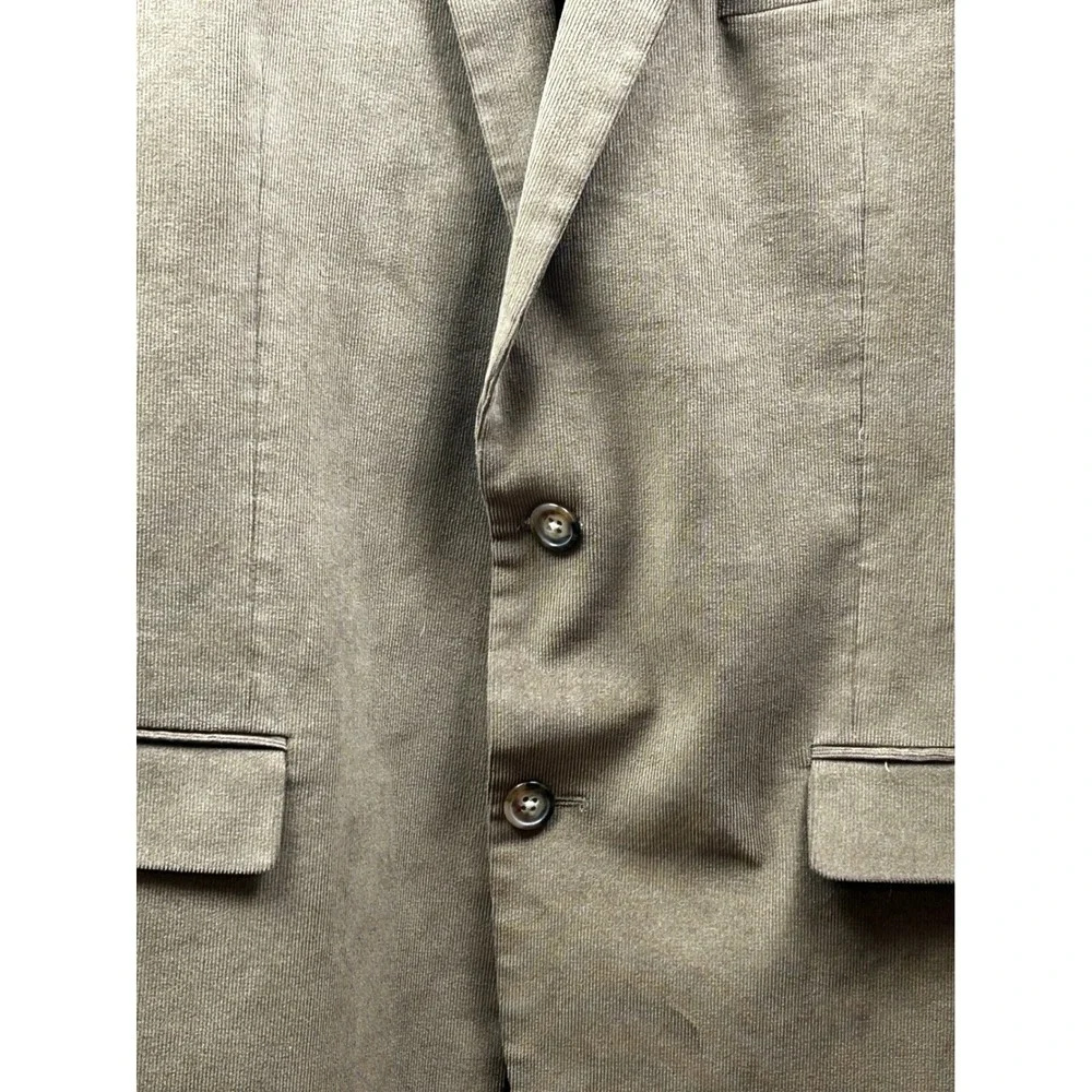 Lauren Ralph Lauren Corduroy Sport Coat Blazer Mens 44L‎ Brown Elbow Patches